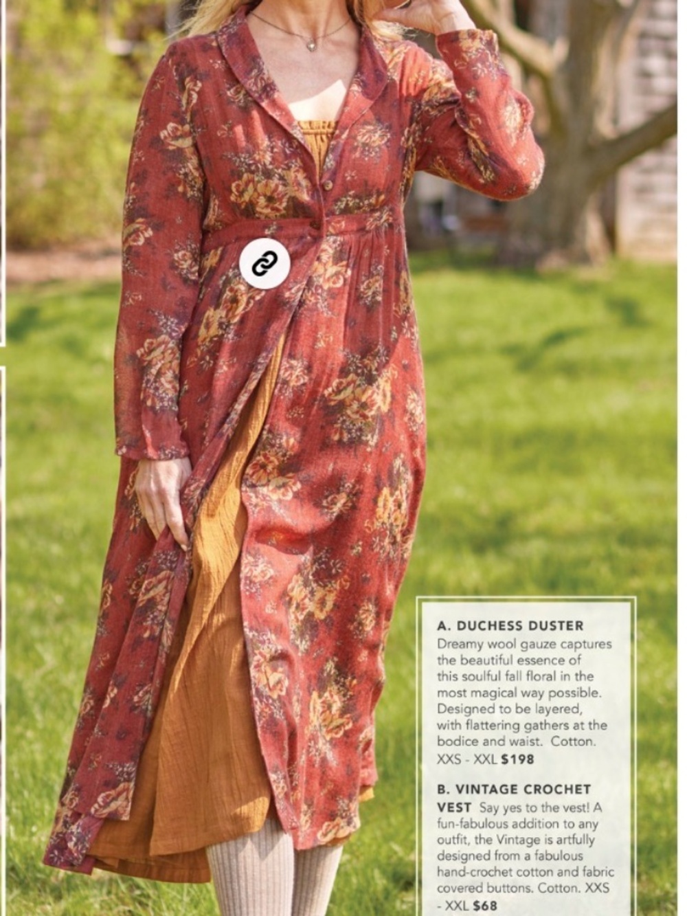 April Cornell Duchess Duster/Overdress size XL